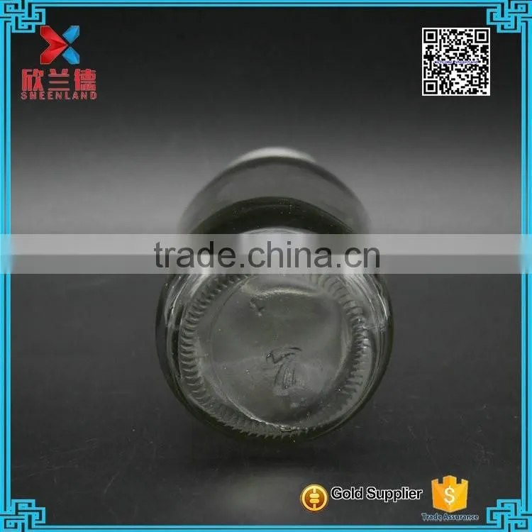 hot sale glass milk drinking bottle with metal tin lid wholesale