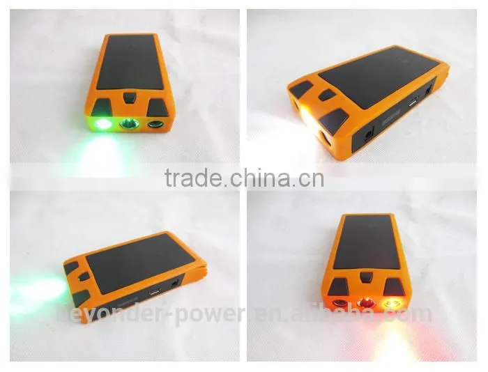 Car jump starter 12000mAh car emergency start power multi-function mini jump starter for 12v car & ultra-bright LED flash light