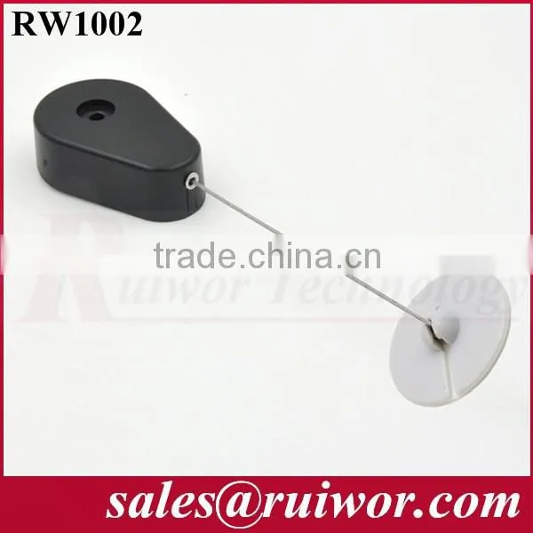 Drop-shaped Retractable secure recoiler widely used in cabinet or retail product positioning