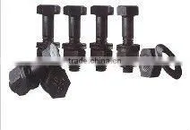 Excavator track bolt and nut