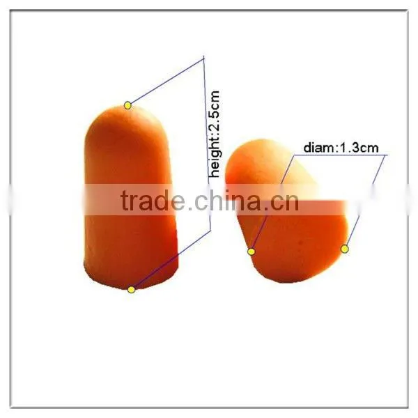 36db slow rebound foam ear plugs in PP box foam bullet shape ear plugs for ear protection and sleeping