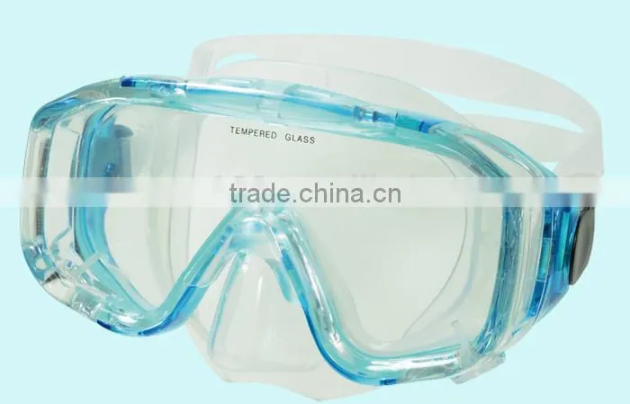 China Silicone Tempered Glass Full Face Diving Mask For Sale