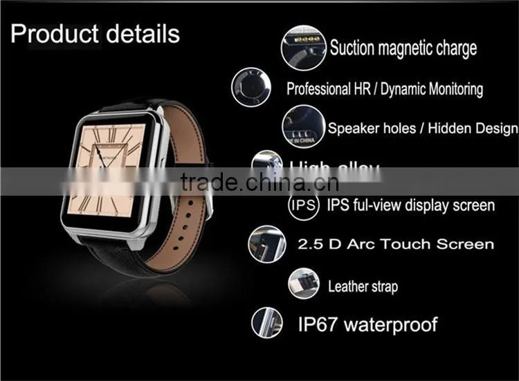 heart rate monitor and IP66 waterproof 1.54 inch IPS HD LCD capacitive touch screen smart watch model F2