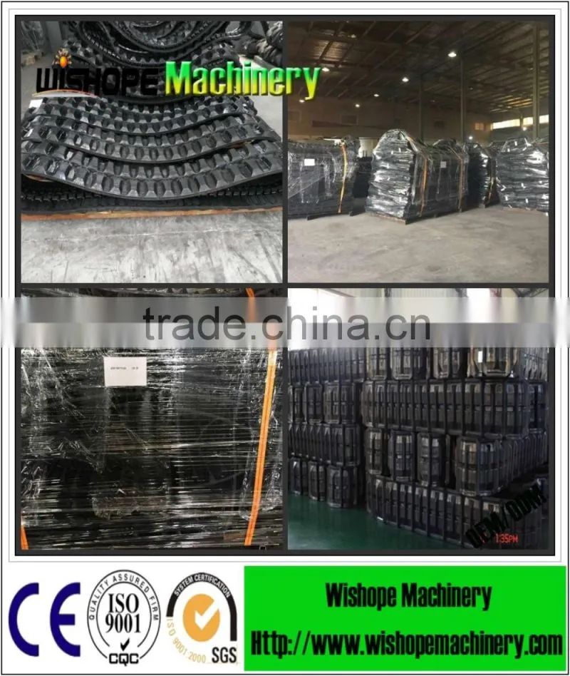 The rubber crawler for kubota harvester spares