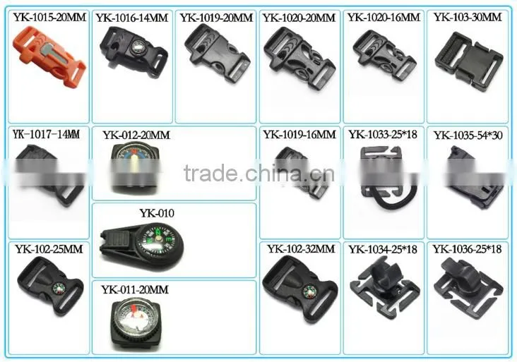Yukai luggage & bag accessories plastic side release buckle clasps wholesale
