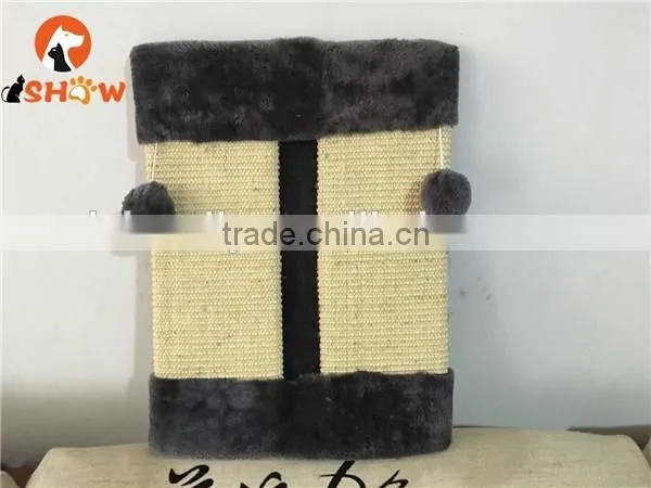 2016 New cat scratch board wall sisal scratch board stuff ball cat toy