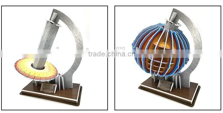 EPS Material Toy 3D Puzzle Rotating Globe