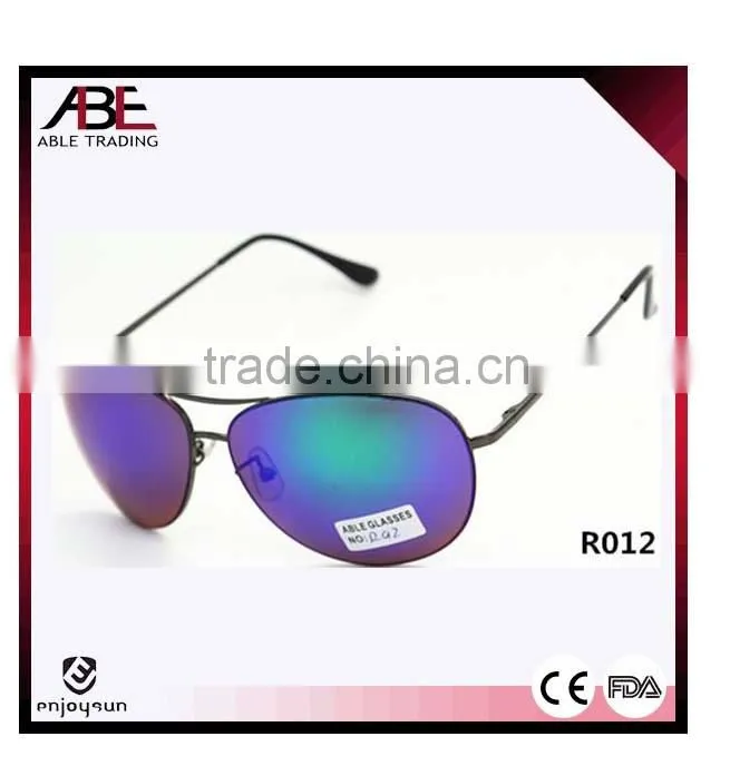 European style unisex metal sunglasses with 10 pieces MOQ