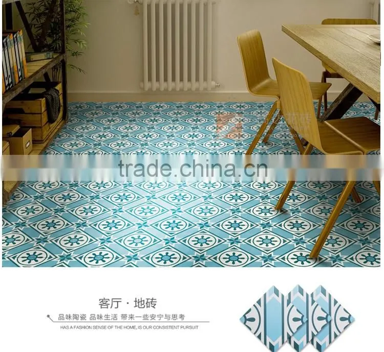 200*200mm blue color glazed ceramic bathroom tile design