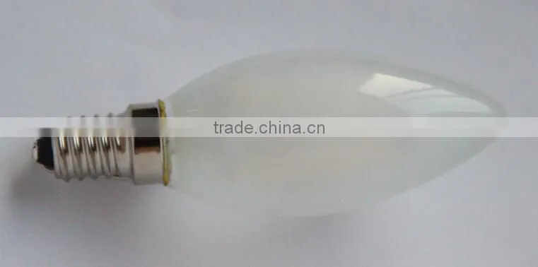 Dimmable c35 2W led filament frosted