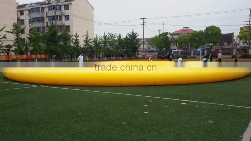 Large 18 dia round China inflatable pools yellow for rental