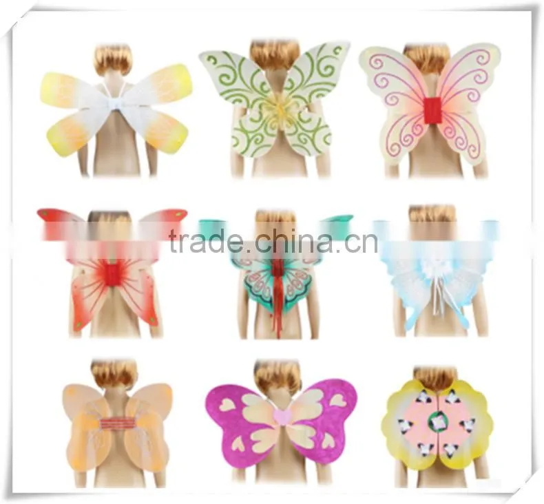 New arrival hot sale light up fairy wings set party led belly dance wings