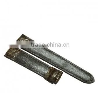 Crocodile leather watchband SCRWC-004