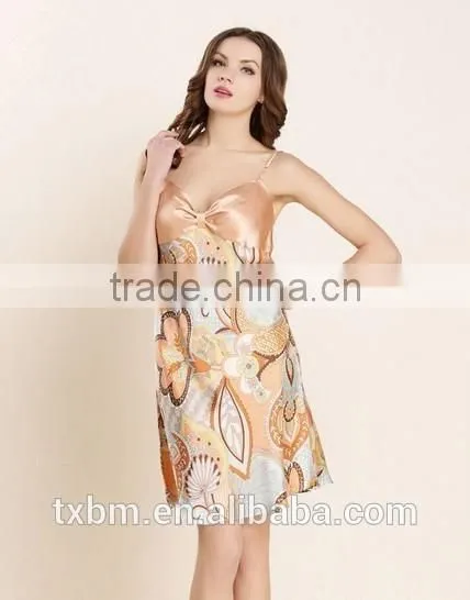 Factory supplier 2016 the new sexy women pajama slip night skirt