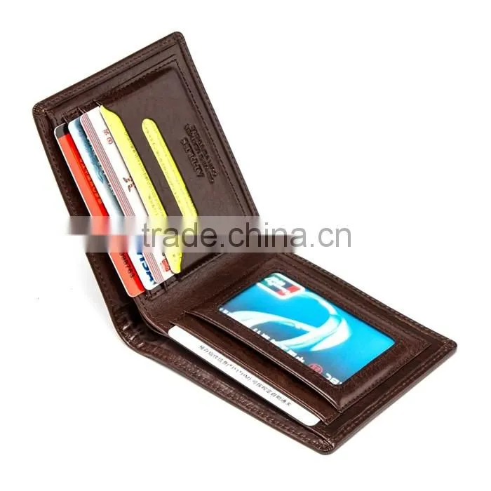 Factory Price 2016 Hot Sell Special Design Genuine Leather Men Purse