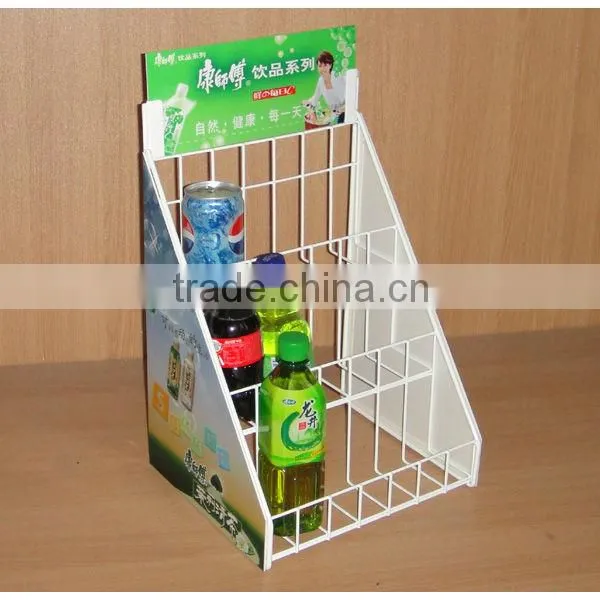 counter top iron wire promotion stand with different designs