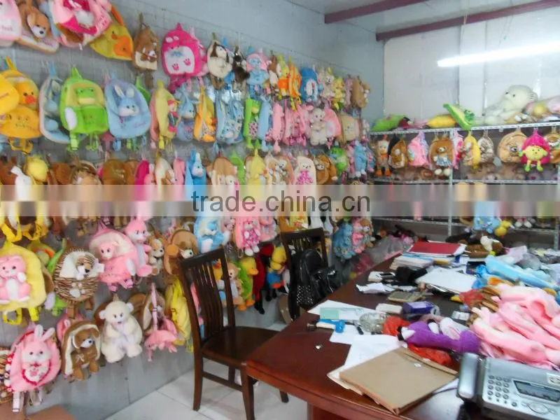 Cute monkey Shape customized Plush Animal Backpack for Little Girl/boy