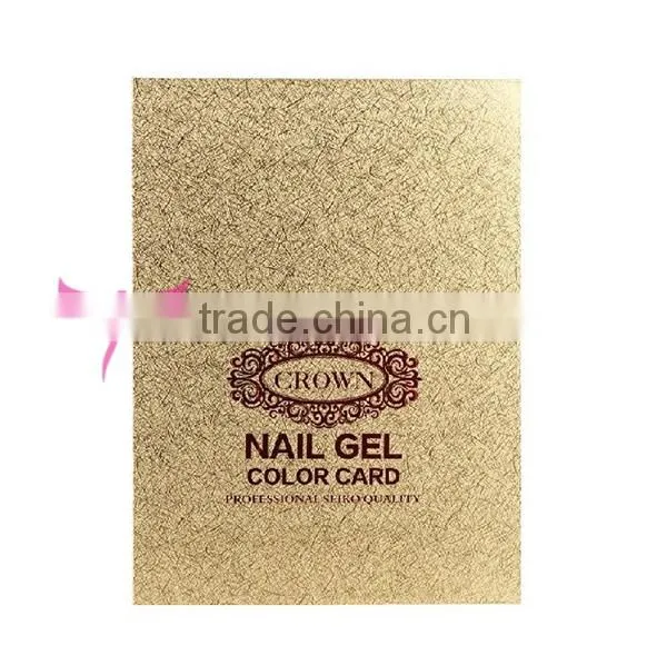 2015 newest 216 space silver PU leather Nail Art Salon Color Chart Nail Gel Polish Display Book
