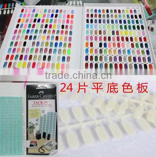 Beauties Factory Special Flat Back Nail Tips For Color Display Card Chart Book