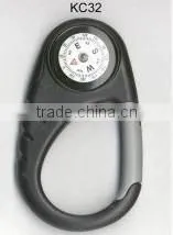 Plastic Carabiner with Compass