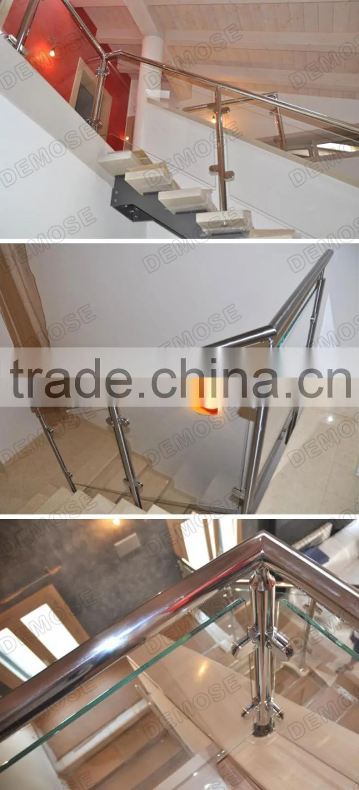 stainless and glass railing / deck railing alternatives