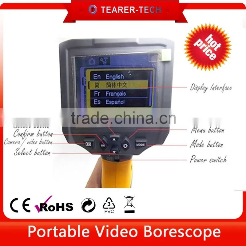 China supplier HT-660 Flexible waterproof video borescope snake camera