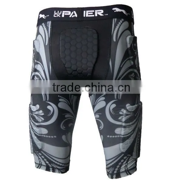 China Factory Compression Padded Short For American Football Rugby