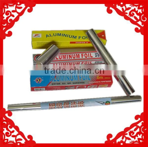 Household and kitchen useing pop-up sheets 10 micron aluminum foil