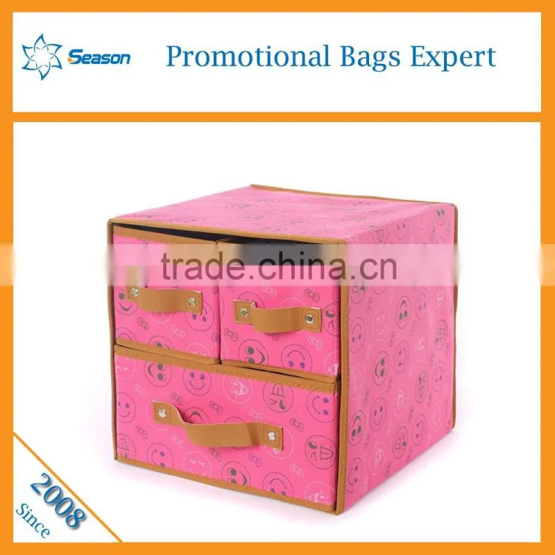 Ooem non woven fabric foldable storage box clothes storage box containing box