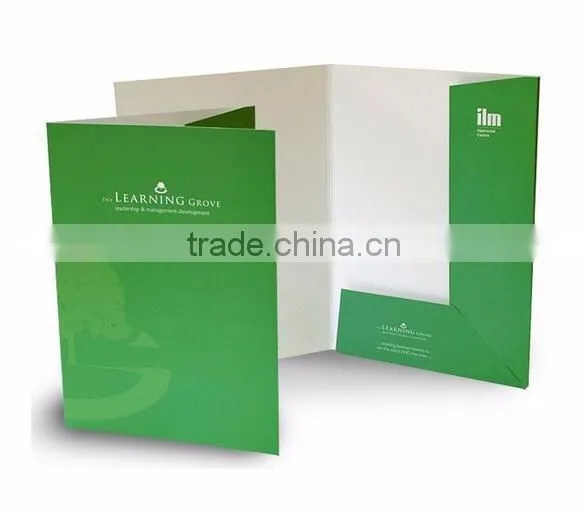 Personalized quality paper a4 presentation folder printing