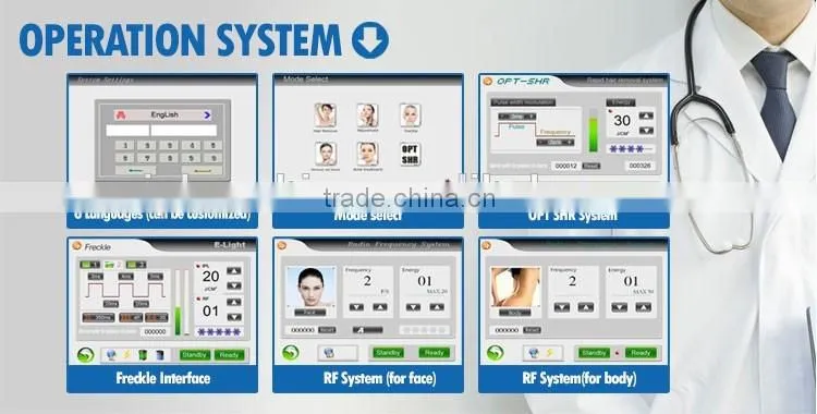 CE approval opt shr hair removal e light ipl portable