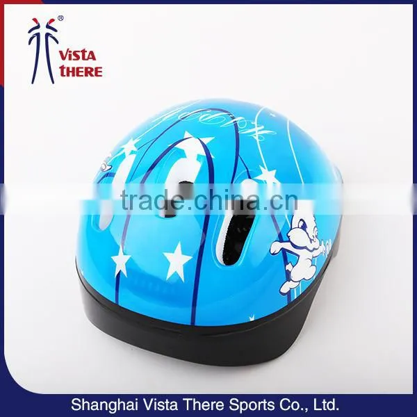 Wholesales high quality low price China factory cartoon logo bike helmet for kids