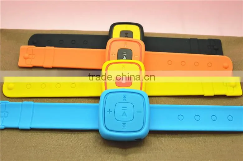 Novelty mini mp3 player cool sport mp3 silicone wrist watch