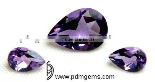 Amethyst Pear Cut Faceted Lot For Gold Rings From India