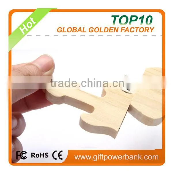Christmas Gift Wooden Violin USB Flash Pen Drive