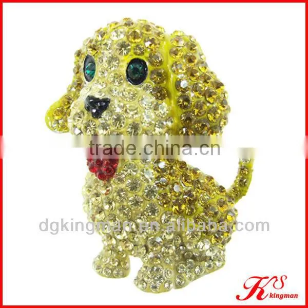 New Fashion Austrian Crystal Dog Brooch
