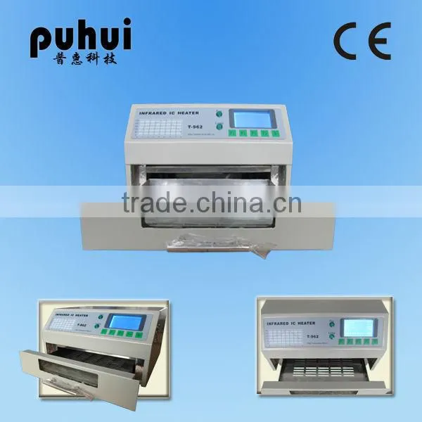 t962 reflow oven, desktop Infrared IC Heater t962, mini wave soldering machine, taian puhui t962