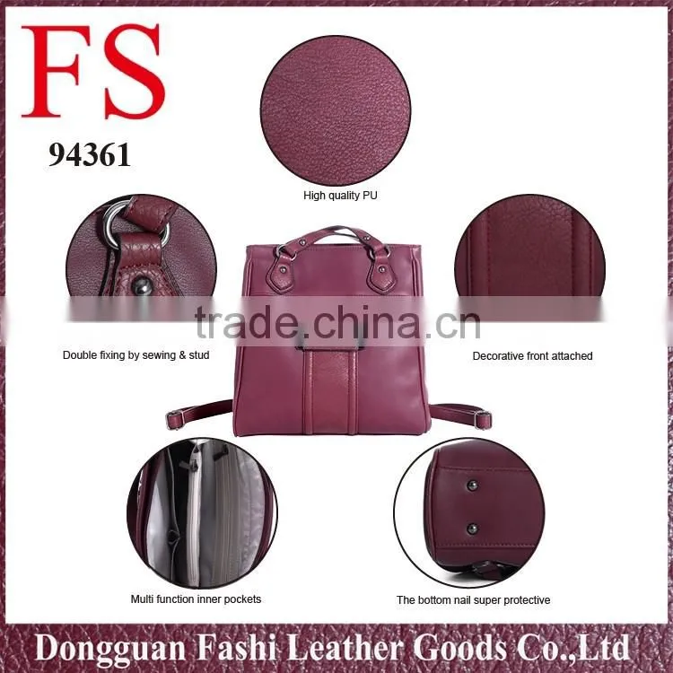 2016 latest high quality fashion pu backpacks