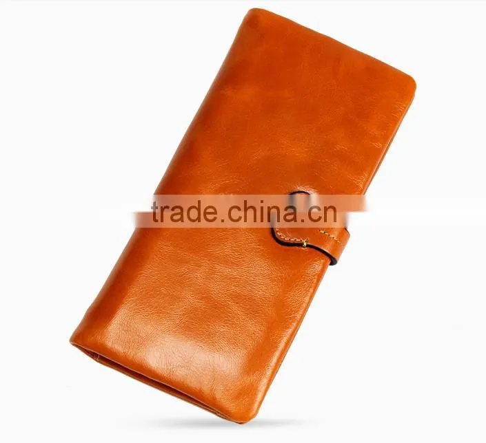 2015 boutique woman's long leather wallet kangjiaxu manufacturer