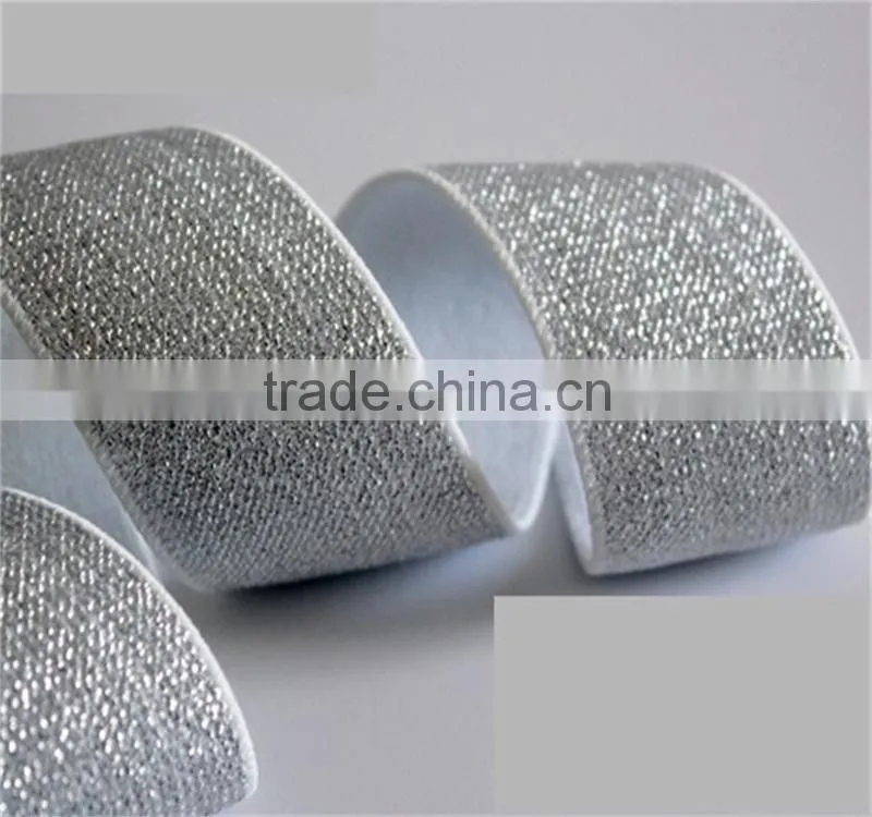 Fashion white Lurex Elastic Band