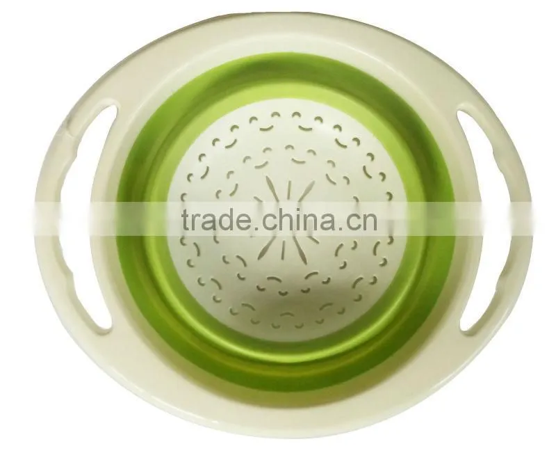 kitchen folding plastic colander plastic sink colander