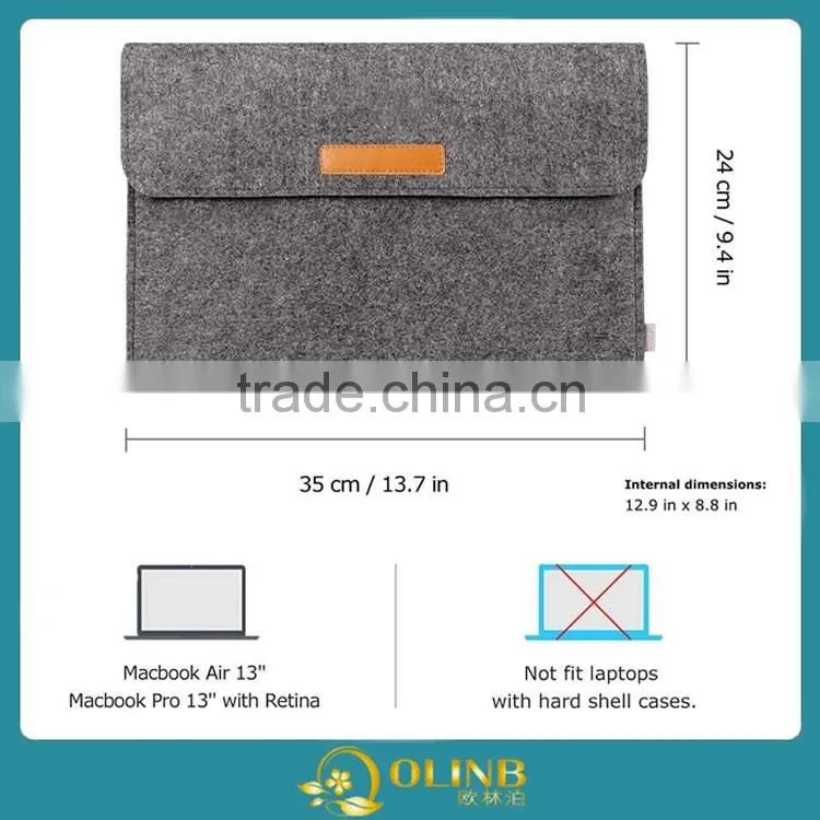 Felt Laptop Sleeve For 12.9/13.3 inch Netbook