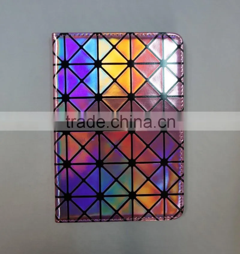 Wholesale OEM premium shiny laser pu leather stand case for iPad pro