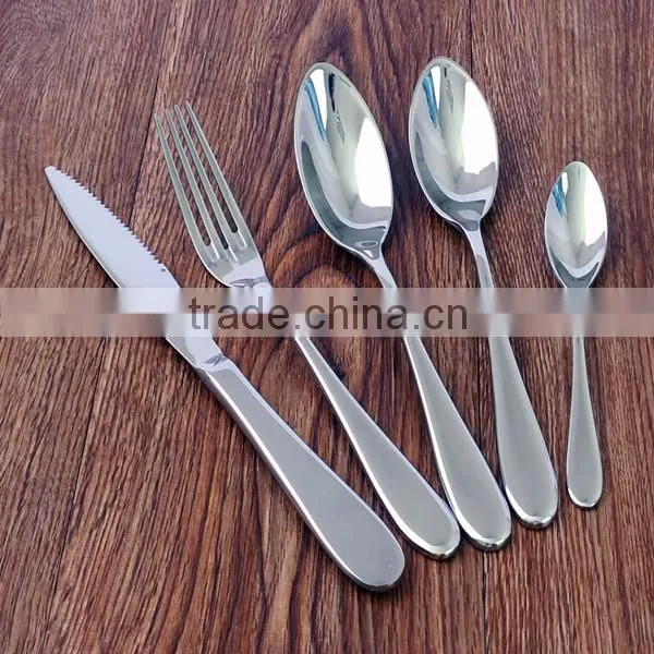 Sterling silver custom flatware round handle flatware german flatware for hotel restaurant household gift dealer and wholesale