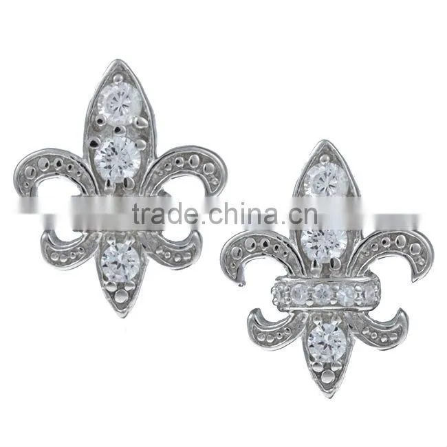 Newest Style Two Tone Color 925 Sterling Silver Anchor Necklace