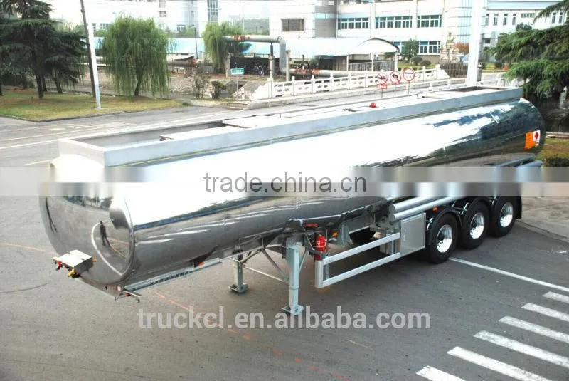 Saso 36000liters Aluminum oil Tank Trailer DOT Aluminum tri-axle fuel tanker truck trailerr Asme ALUMINUM oil TANK TRAILER