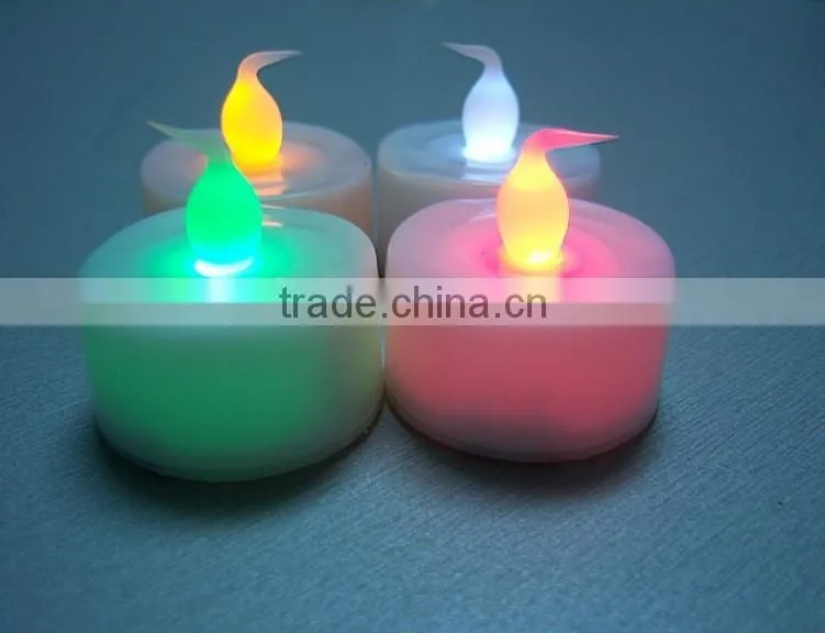 LED tea light candle with moving flame