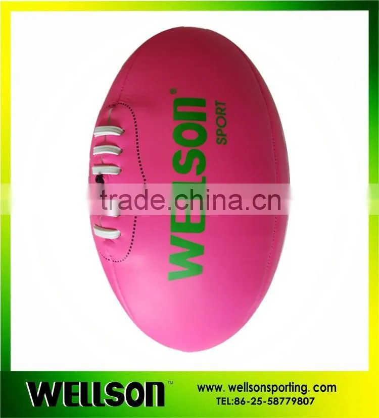 Machine sewn soft PVC foamed AFL ball