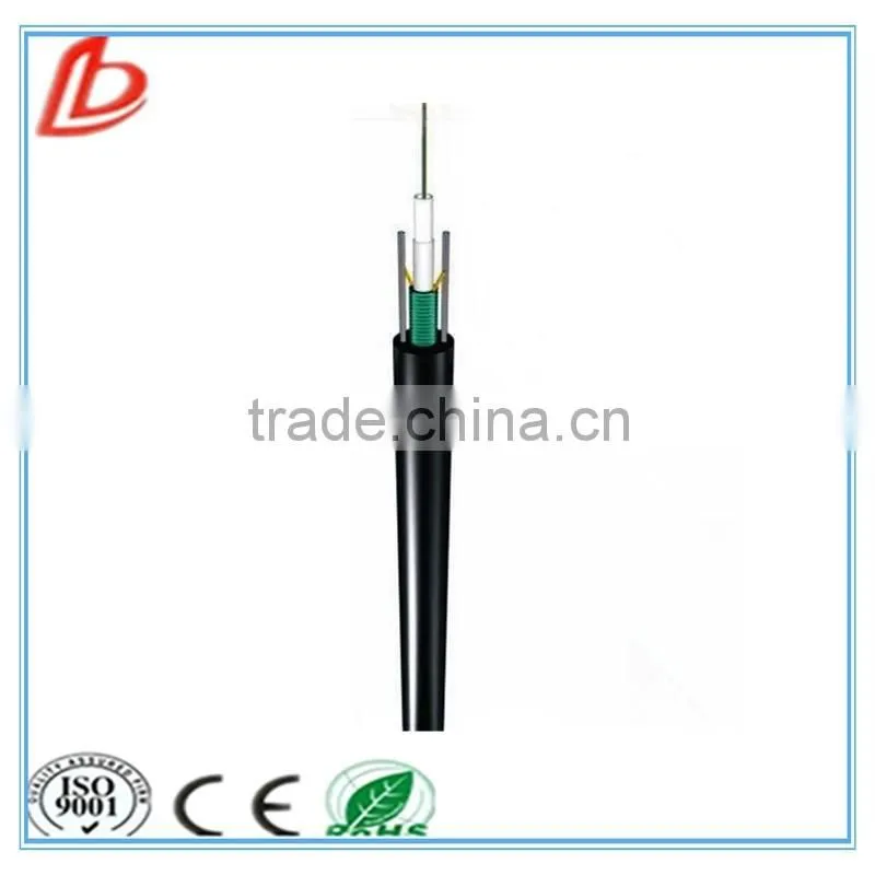 Unitube Light-armored GYXTW 4 core fiber optic cable, 4 core outdoor fiber optical cable