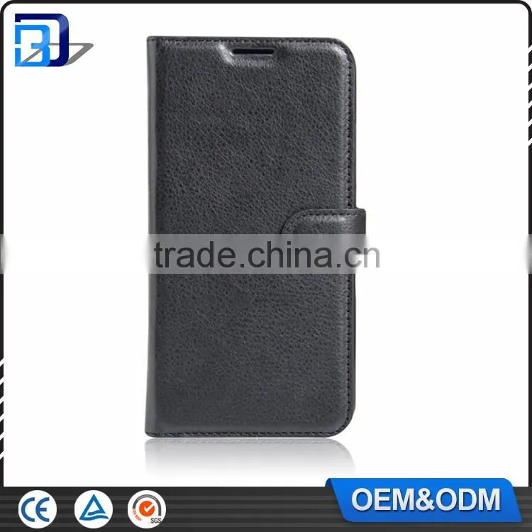 Hot New Products Litchi Design Credit Card Wallet Stand Flip Leather Case For Vodafone Smart Prime 7 VF600 Mobile Phone Cover